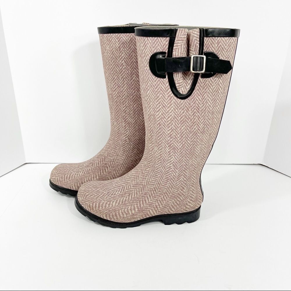 Nomad Herringbone Rain Boots